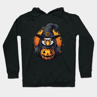 Creepy Penguin Halloween Design Hoodie